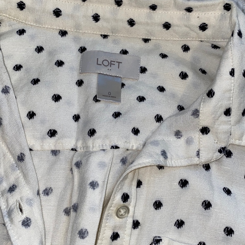 LOFT Polka Dotted Dress - Picture 3 of 4